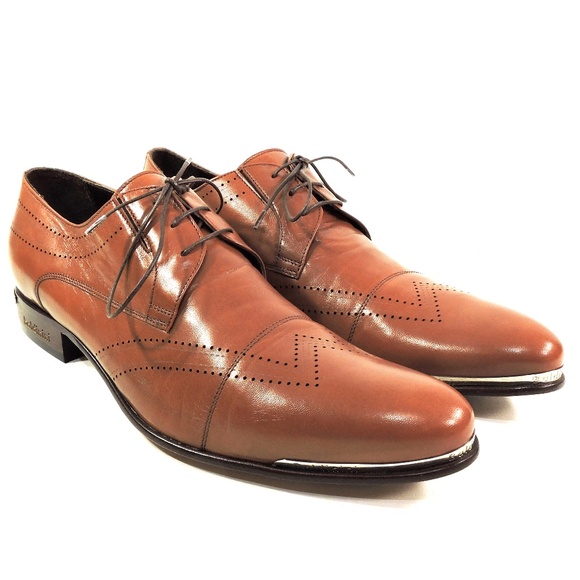 BALDININI ?? MEN\'S SOFT BROWN LEATHER COMFORT DRESS OXFORD SHOES main image 7